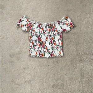 Off the shoulder crop top